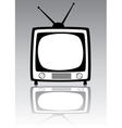 Retro tv set vector image