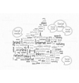 Hand made of text vector image