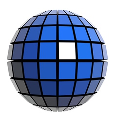 Global sphere vector image