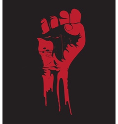 Grunge fist vector image