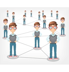 Social Network vector image