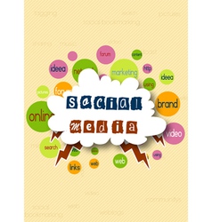 Social media concept vector image