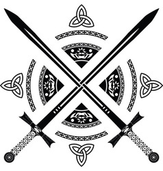 Fantasy swords fourth variant vector image