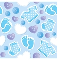 Baby blue seamless pattern vector image
