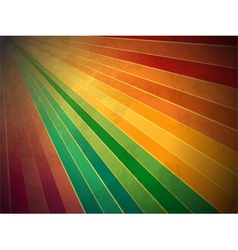 Retro rainbow starburst background vector image