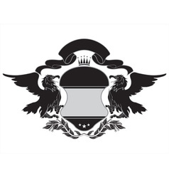 Heraldry crest vector image