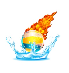 Volley ball vector image