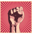Clenched fist vector image