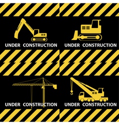 Under construction background vector image