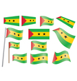 Flag of Sao Tome and Principe vector image