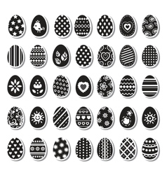 Set of Easter eggs vector image