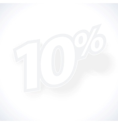 Label percent vector image