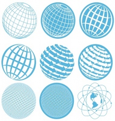 Icon globe vector image