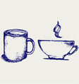 Cup drink vector image