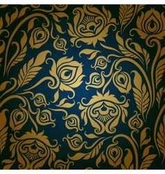 Seamless floral pattern vector image