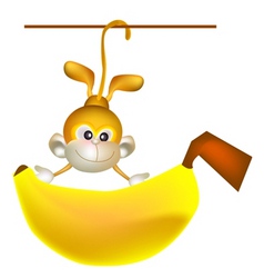 Big banana vector image