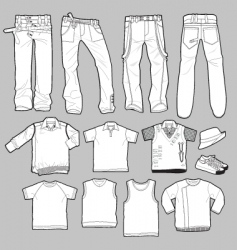 Apparel templates vector image