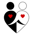 Abstract couple vector image