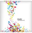 Abstract background with tunes vector image
