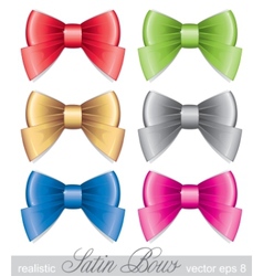 Set of bows vector image