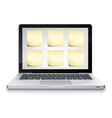 Laptop vector image