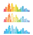 Colorful panorama of cities Colorful panorama of cities vector image