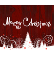Handwriting Merry Christmas vector image
