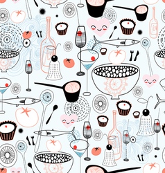 Texture of fine food and drink vector image