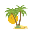 Tropical island vector image