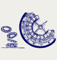 Gambling sketch vector image