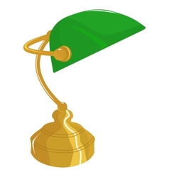 Classical desk lamp vector image