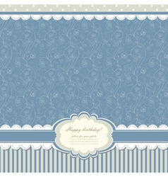 Blue card vector image