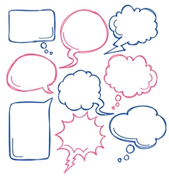 Cute bubble speech vector image