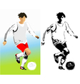 Football player vector image