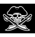 Skull and crossbones vector image