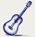Classical guitar vector image