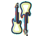 Electric guitar design vector image