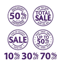 Sale labels vector image