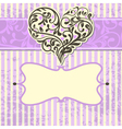 Vintage card vector image
