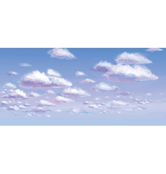 Blue sky and white clouds vector image