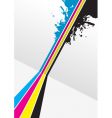 CMYK splashed vector image