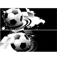 Abstract football banners vector image