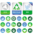 Ecology infographics elements vector image