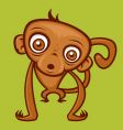 Cartoon monkey vector image
