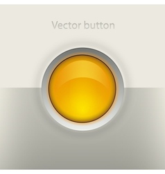 Glossy empty button vector image