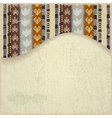 Abstract background with African Tribal elements vector image