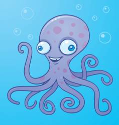 Silly octopus vector image