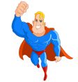 Super hero flying vector image
