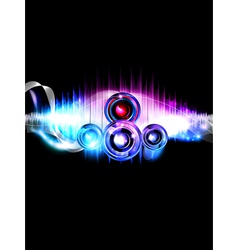 Music background vector image