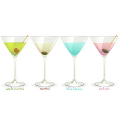 Cocktails Set vector image